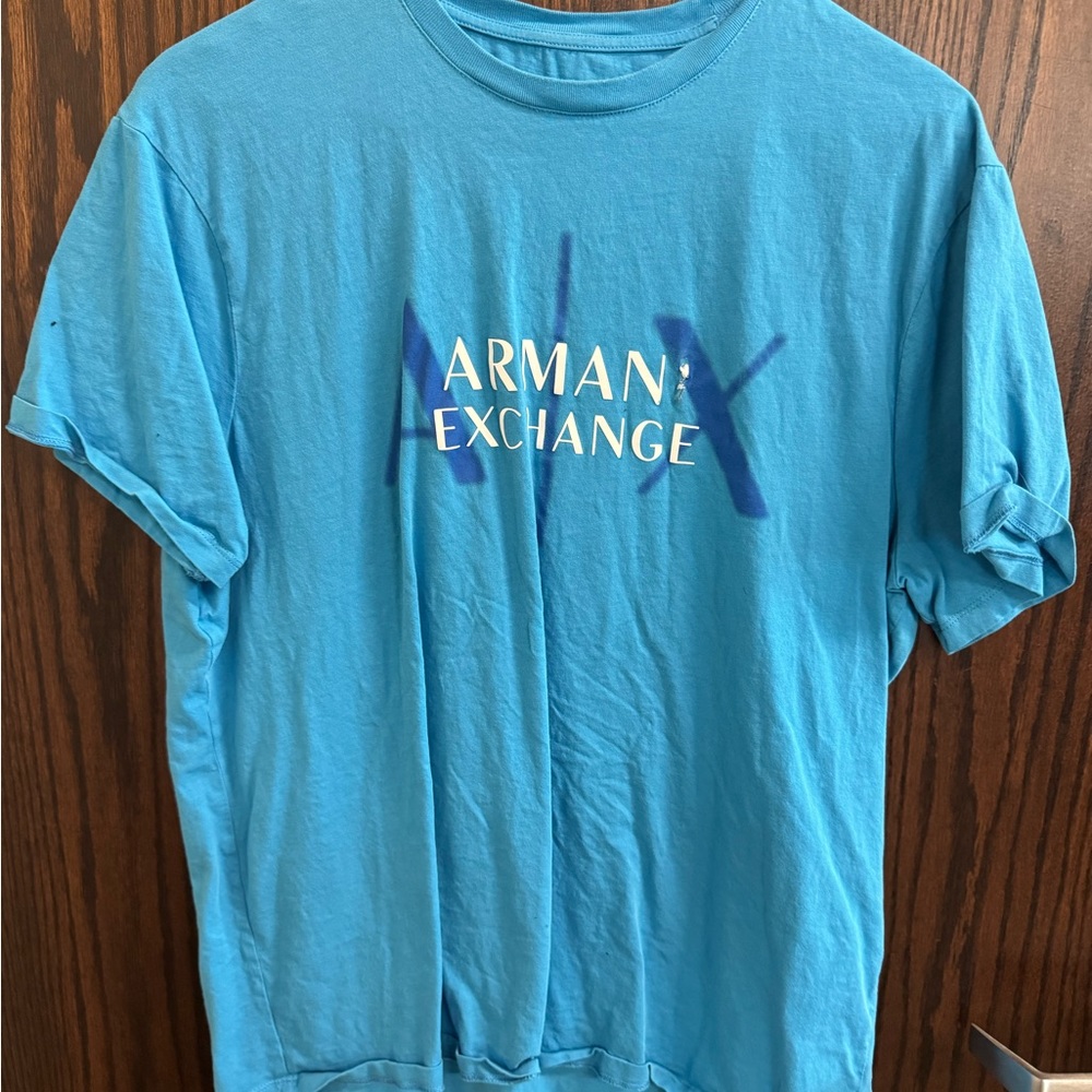Armani Exchange Blue Men's T-Shirt